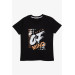 Boys T-Shirt With Text Print Black (10-16 Ages)