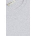 Boy's Long Sleeve T-Shirt Basic Light Gray Melange (Age 4-8)