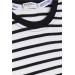 Boy Long Sleeve T-Shirt Striped Pocket Crest Black (5 Years)