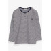 Boys Long Sleeve T-Shirt Striped Mixed Color (4-8 Years)