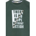 Boys Long Sleeve T-Shirt Printed Khaki Green (6-12 Years)