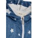 معطف ولادي واق من المطر مطبوع نجوم اللون ازرق غامق (7-10 سنوات)