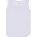 Baby Girls White Snap Button Jumpsuit (1-3 Years)