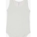 Baby Girl's Jumpsuit With Snap Buttons In Acro/Off White/Light Cream Color (1-3 Years)