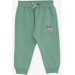 Baby Girl Sweatpants Baby Elephant Printed Mint Green (6 Months-2 Years)