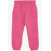 Baby Girl Sweatpants With Elastic Waist Pocket Fuchsia (1-4 Ages)