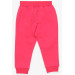 Baby Girl Sweatpants Cat Printed Coral (6 Months-2 Years)