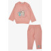 Baby Girl Tracksuit Set Cute Animal Friends Salmon (4 Months-1.5 Years)