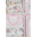 Baby Girl Hospital Release Pack Of 10 Safari Themed Embroidered White (0-3 Months)