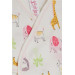 Baby Girl Hospital Release Set Of 3 Forest Themed Animals Printed White (0-4 Months)