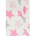 Baby Girl Hospital Exit Triple Colored Star Patterned Ecru (0-4 Months)