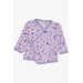 Baby Girl Hospital Release Set Of 5 Flower Patterned Lilac (0-3 Months)