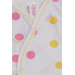 Baby Girl Hospital Release Pack Of 5 Colorful Polka Dot Patterned White (0-3 Months)