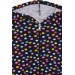Baby Girl Cardigan Colorful Polka Dot Patterned Navy Blue (9 Months-3 Years)