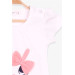 Baby Girl Capri Tights Set Bunny Embroidered Ecru (1-1.5 Years)