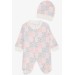 Newborn Baby Girls Floral Jumpsuit Mixed Colors (0-3Mths-6Mths)
