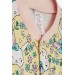 Baby Girl Pajama Set Floral Patterned Bunny Printed Yellow (4 Months-1 Years)