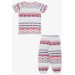 Baby Girl Pajama Set Geometric Pattern Mixed Color (9 Months-3 Years)