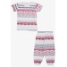 Baby Girl Pajama Set Geometric Pattern Mixed Color (9 Months-3 Years)