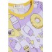 Baby Girl Pajamas Set Party Themed Lilac (9 Months-3 Years)