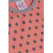 Baby Girl Pajama Set Polka Dot Patterned Coral (9 Months-3 Years)