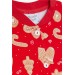 Newborn Baby Girls Pajama Set, Red Print (4 Months-1 Year)