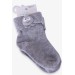 Baby Girl Socks With Apple Accessories Gray (6 Months-1.5 Years)