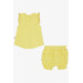 Girls' Yellow Shorts And T-Shirt Set