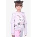 Baby Girl Sweatshirt Rabbit Printed Beige Melange (1.5-2 Years)