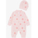 Baby Girl Rompers Point Patterned Powder (0-3 Months)