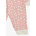 Baby Girl Rompers Polka Dot Patterned Pink (0-6 Months)