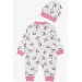 Baby Girl Rompers Unicorn Patterned White (0-3 Months)