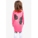 Baby Girl Tunic Rabbit Patterned Neon Pink (1.5-2 Years)