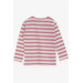 Baby Girl Long Sleeved T-Shirt Striped Pink (1.5 Years)