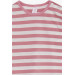 Baby Girl Long Sleeved T-Shirt Striped Pink (1.5 Years)