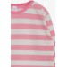 Baby Girl Long Sleeve T-Shirt Striped Pink (9 Months-3 Years)