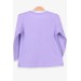 Baby Girl Long Sleeved T-Shirt With Guipure And Bow Lilac (6 Months-2 Years)