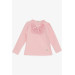Baby Girl Long Sleeve T-Shirt Pink With Laced Bow (6 Months-2 Years)