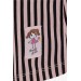 Baby Girl Long Sleeve T-Shirt, Pop Striped Girl Printed Black (9 Months-3 Years)