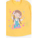 Baby Girl Long Sleeve T-Shirt Cute Girl Printed Yellow (1-4 Years)