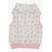 Baby Girl Vest White With Cute Animals Pattern (6 Months-2 Years)