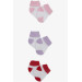 جوارب للبنات حديثات الولادة ألوان متنوعة عدد 3 (0-3 أشهر)