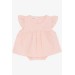 Newborn Baby Girls Pink Lace Dress (6Mths-2Yrs)