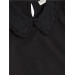 Girl's Blouse Wide Collar Black (Age 5-10)