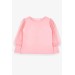 Girls' Blouse Sleeves Tulle Detailed Salmon (3-7 Years)