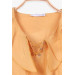 Girl's Blouse Front Lace-Up Mustard Yellow (5-16 Ages)