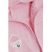 Girl's Bathrobe Heart Umbrella Printed Pink (Age 1-4)