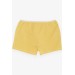 Girl's Boxer Floral Printed Yellow (7-9 Years)