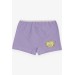 Girl's Boxer Cheerful Kitten Printed Lilac (5-11 Years)