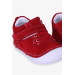 Girl's Velcro Suede Shoes Red (Number 19-22)